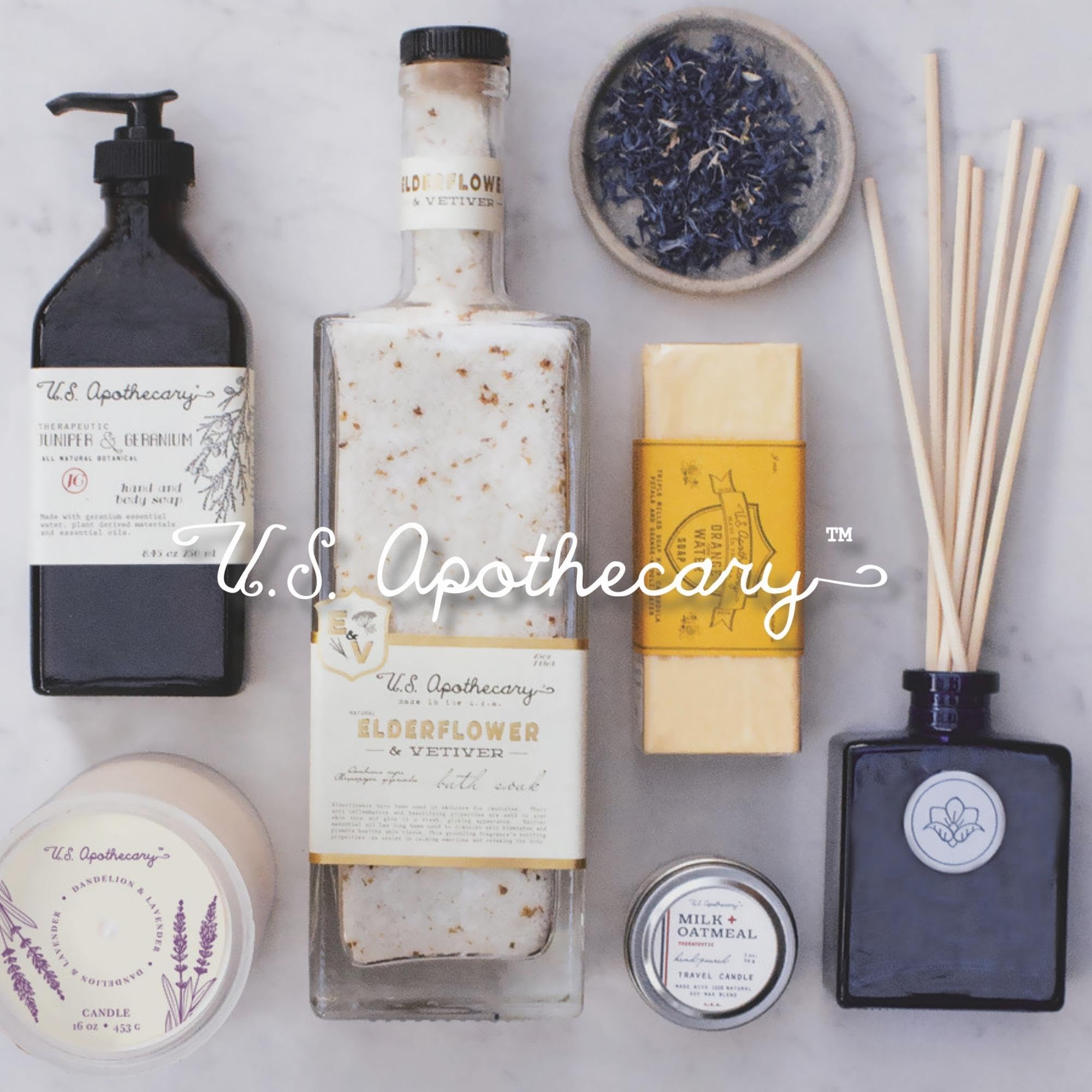 Creamy, soothing US Apothecary Milk & Oatmeal lotion on skin