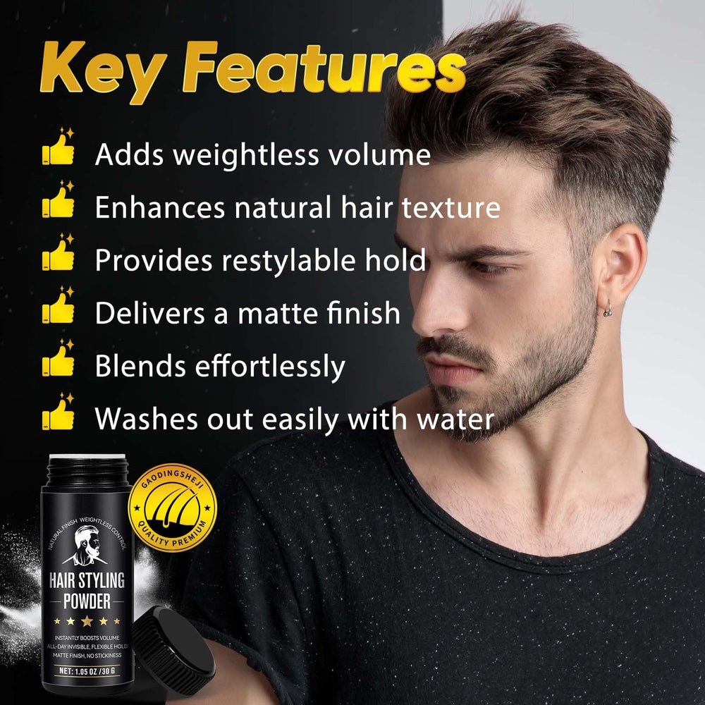 USBSREGARDS Matte Finish Hair Texture Closeup reveals natural, non-greasy look.