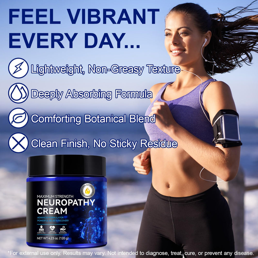 USBSREGARDS Neuropathy Cream back-application for versatile use
