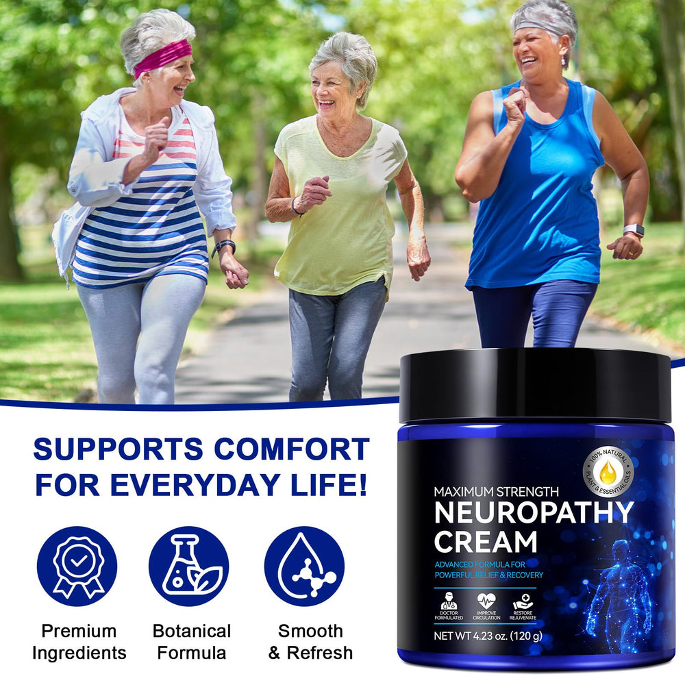 USBSREGARDS Neuropathy Cream fabric-friendly finish avoids grease transfer