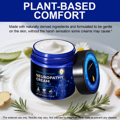 USBSREGARDS Neuropathy Cream hand-application demonstrating non-greasy finish