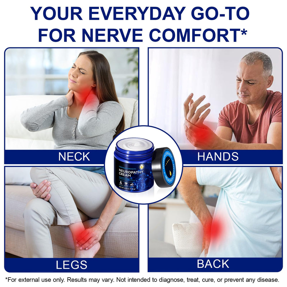 USBSREGARDS Neuropathy Cream neck and shoulders application for soothing touch