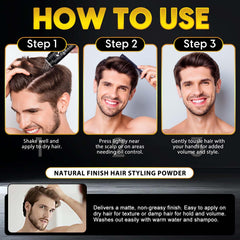 USBSREGARDS Volumizing Powder for Fine Hair Use Shot highlights lightweight lift.