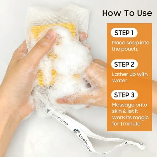 Uselective turmeric-lemon glow soap bar face and body use