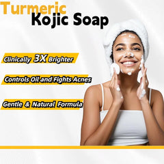 Uselective turmeric-lemon glow soap bar lather ready shot suggests gentle cleansing