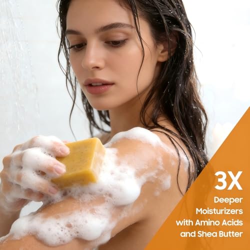 Uselective turmeric-lemon glow soap bar kojic acid detail for clear-looking skin