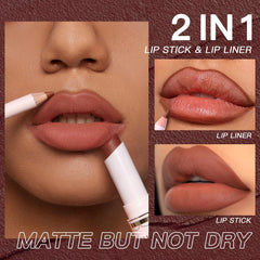 USHAS matte lipstick with velvet finish for all-day wear