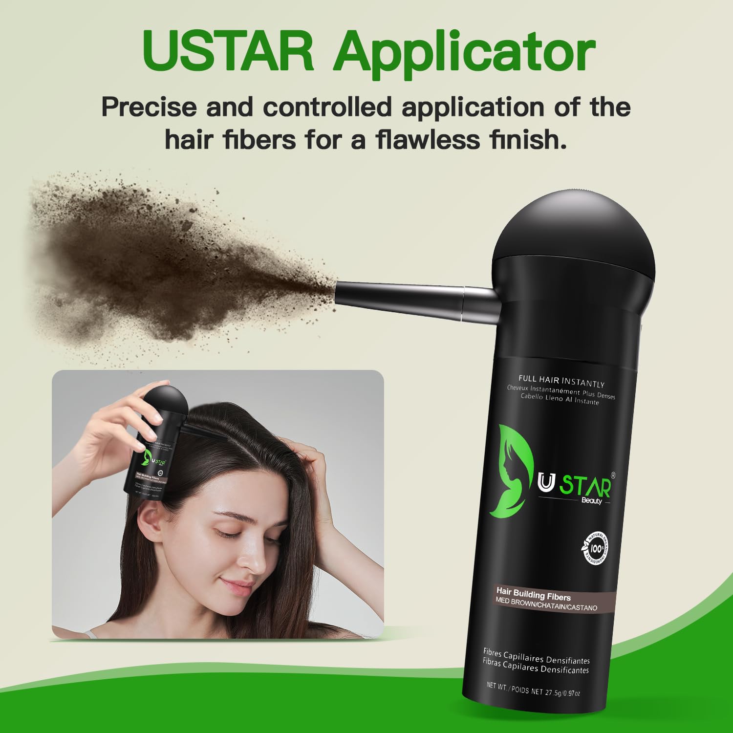 USTAR color range supports a close blend with your natural shade.