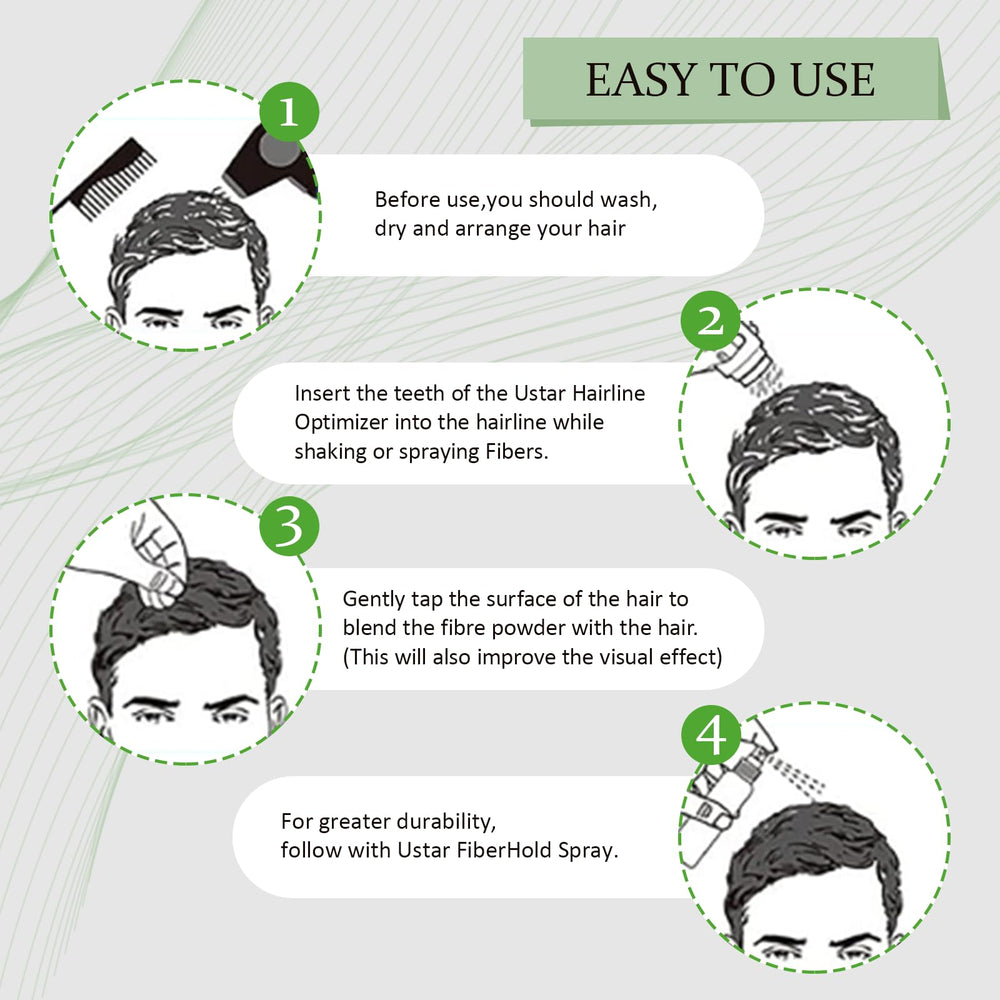 USTAR daily-use setup image illustrates easy, mess-free routine.
