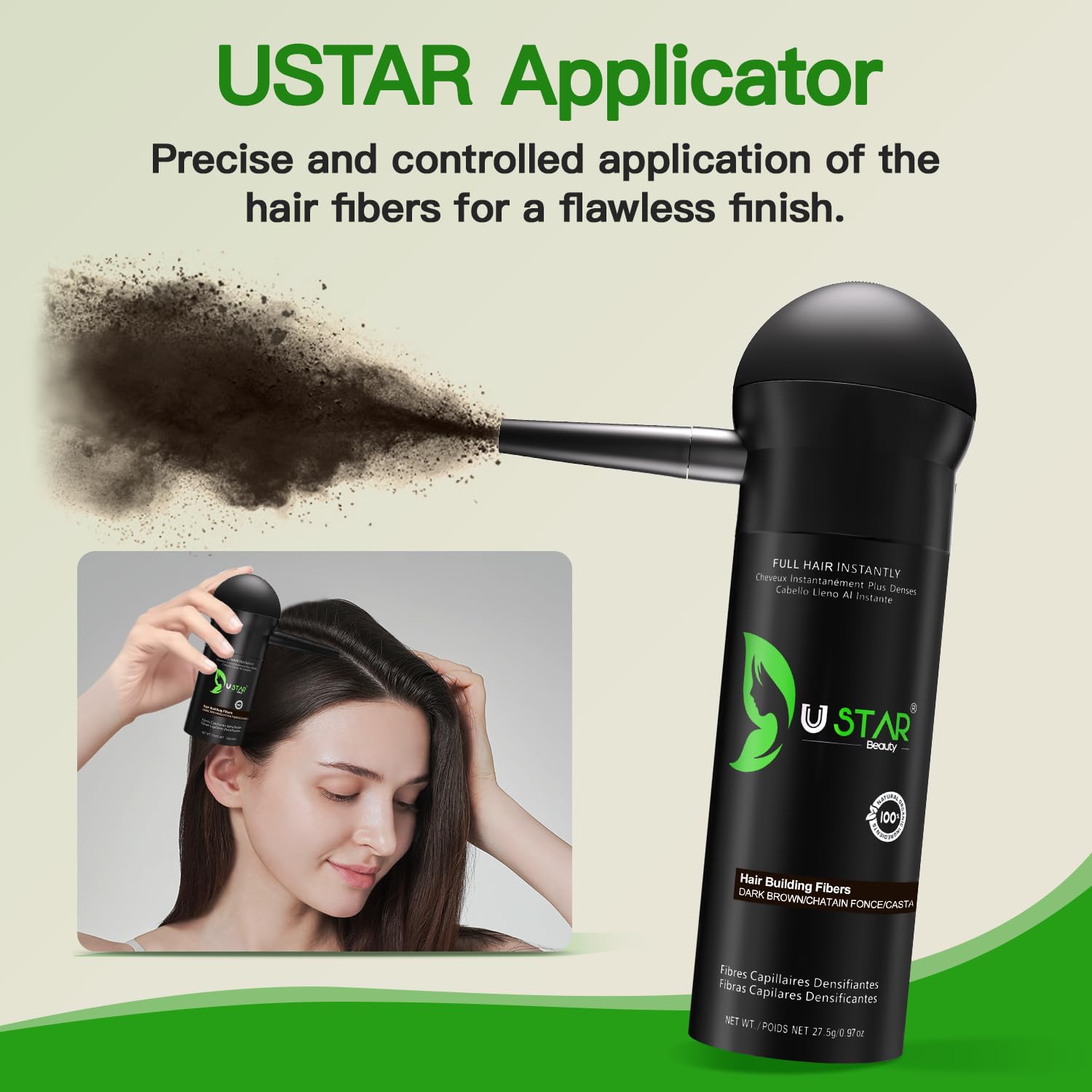 USTAR Dense look after applying fibers across thinning areas