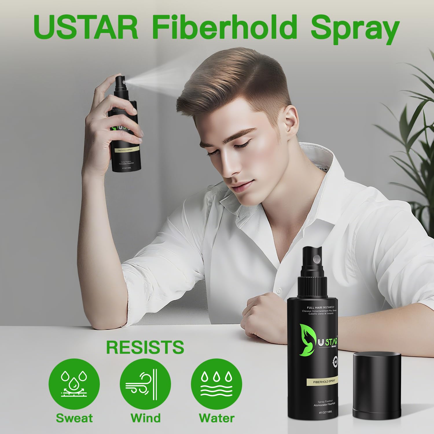 USTAR hairline optimizer guides placement for a natural edge.