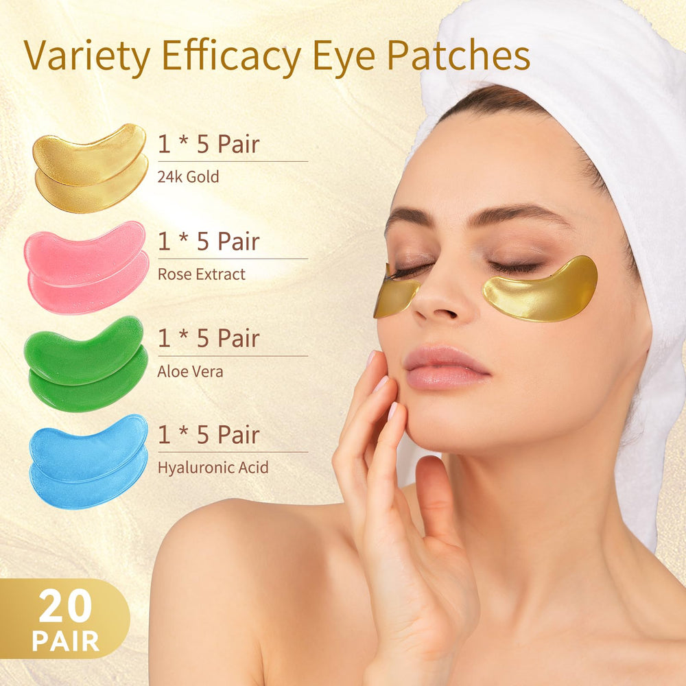 USTELIR Rose eye patch brightens and soothes the delicate under-eye area.