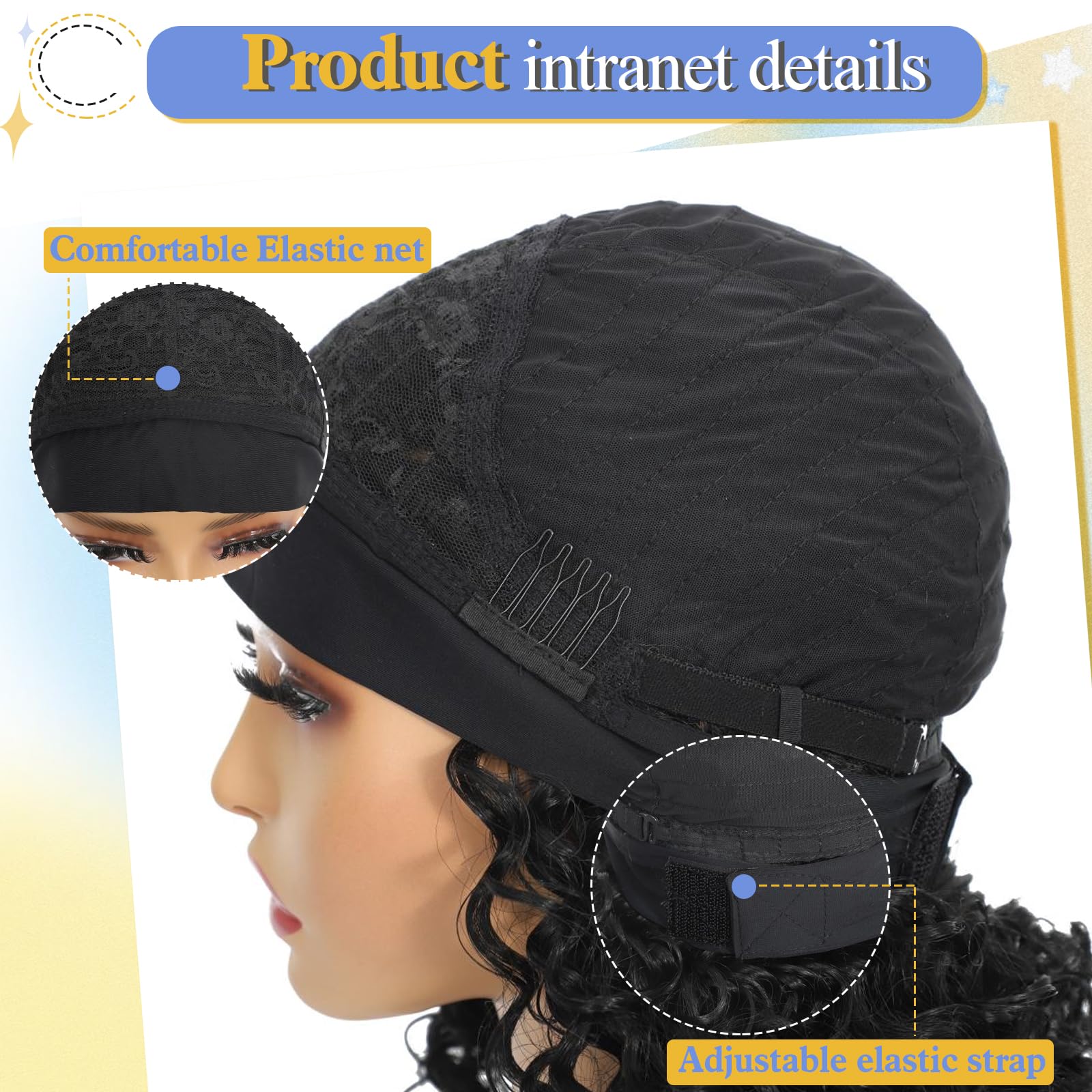 Usweety headband wig color options include Ombre brown and grey
