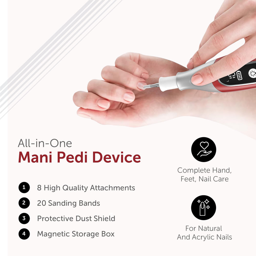 UTILYZE PediLux Pro in-use mani-pedi setup for at-home salon-quality results.