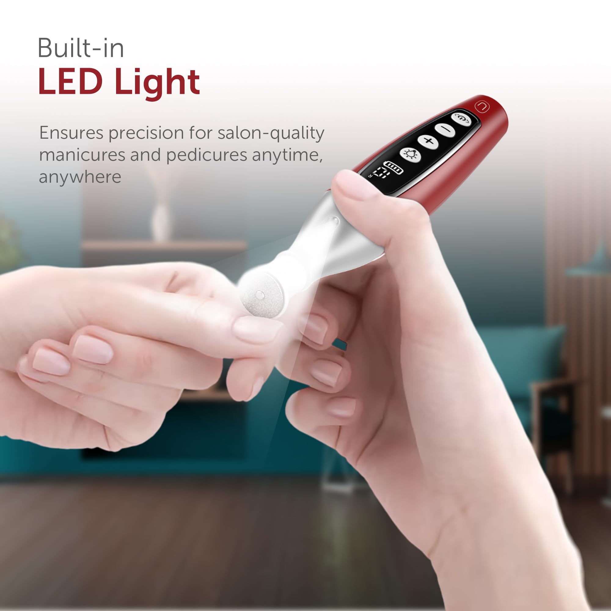 UTILYZE PediLux Pro protective dust shield keeps work area clean.