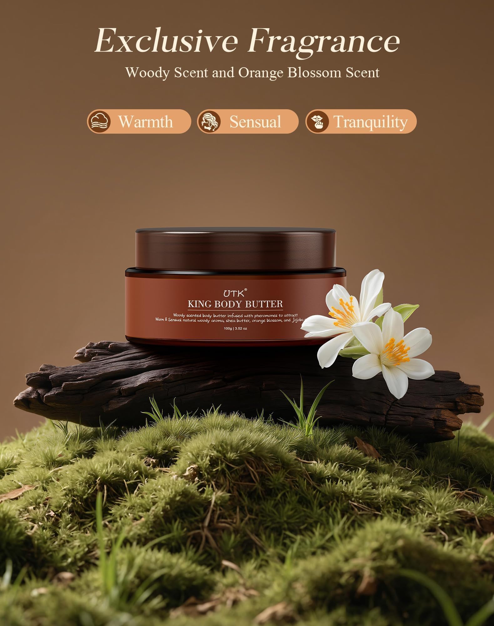 UTK King Body Butter’s rich creamy texture delivers deep hydration and comfort.