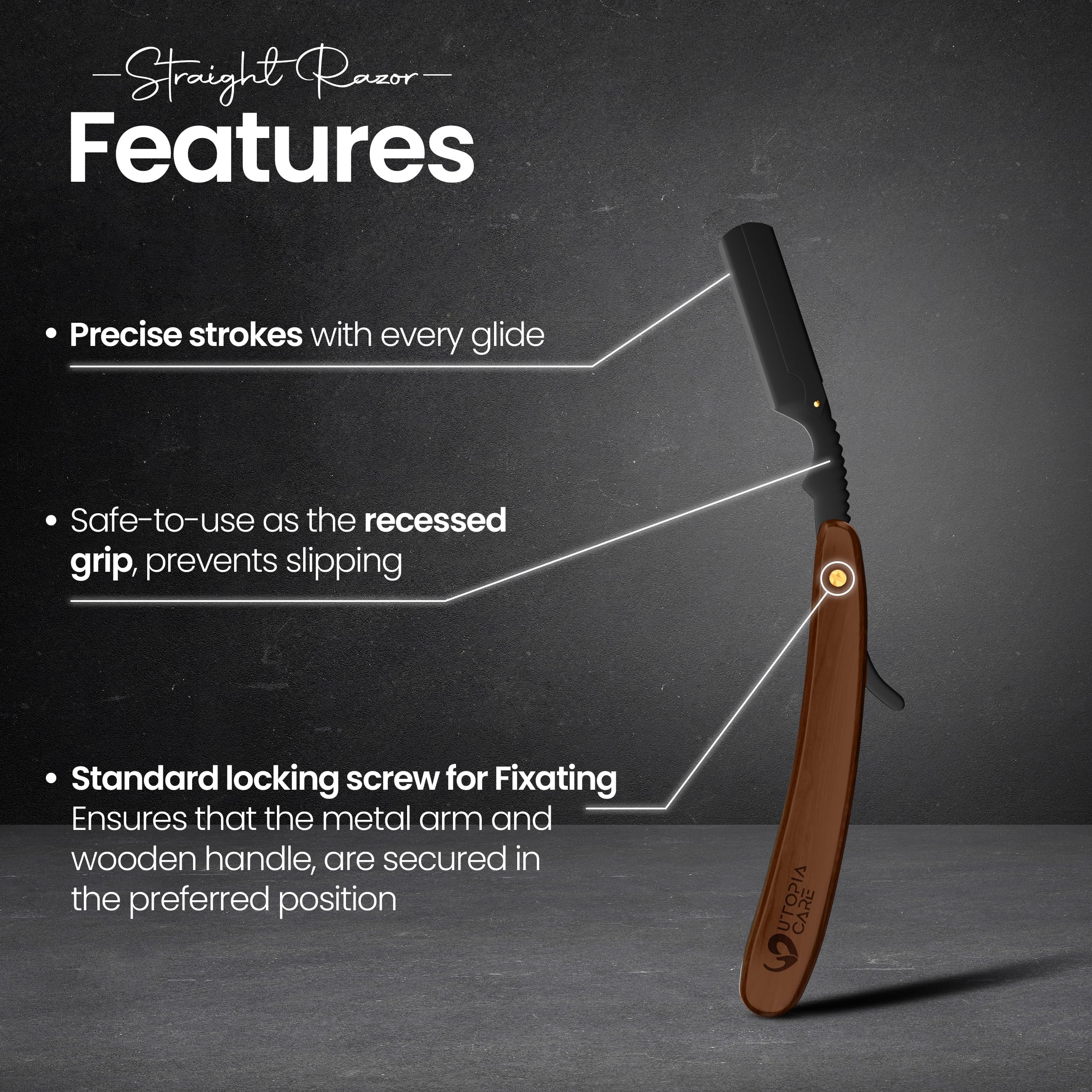 Utopia Care 100 blades pack for long-lasting sharpness.