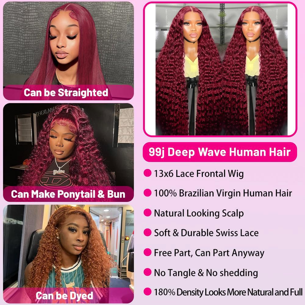 UTracycoy burgundy wig cap structure provides secure fit.