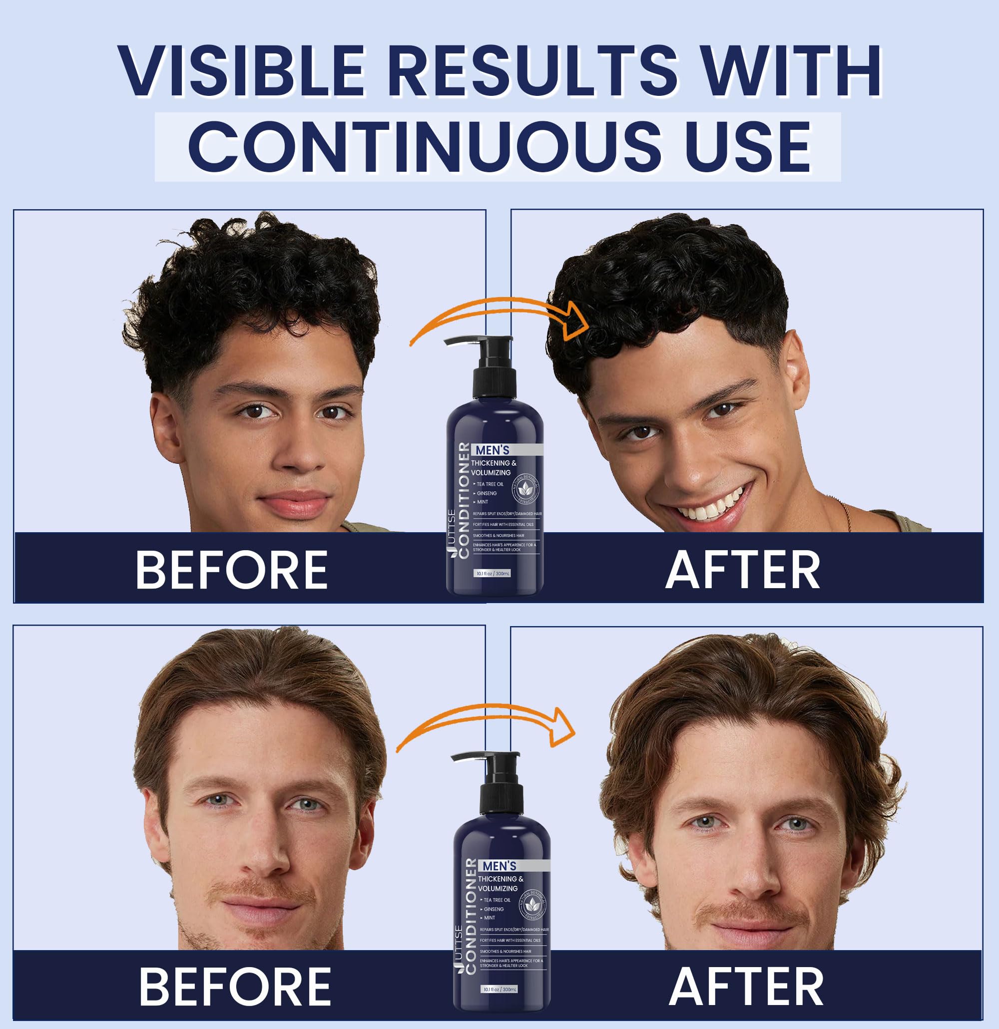 Uttse creamy conditioner texture shown on hand for easy application.