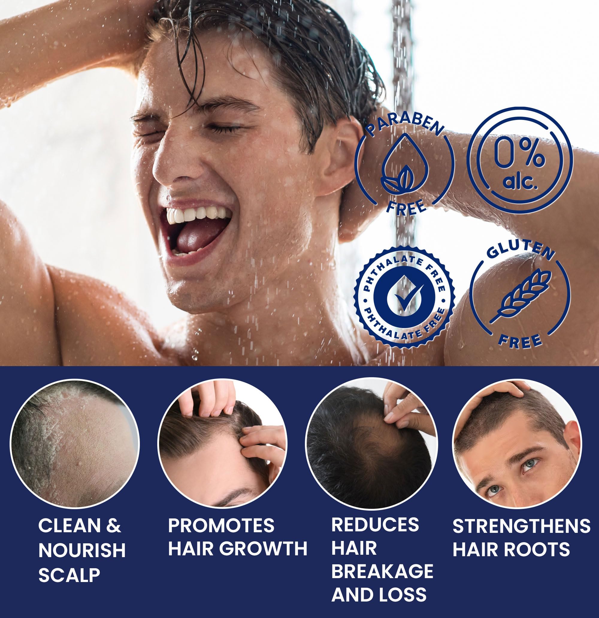 Uttse men's shampoo post-workout refresh for clean scalp