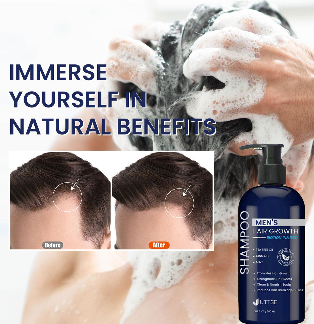 Uttse Tea Tree Ginseng Rosemary blend close-up for soothing scalp
