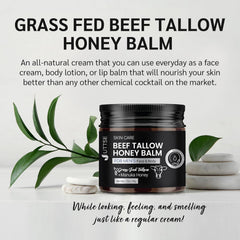 Uttse unscented tallow cream on fingertip for sensitive skin comfort