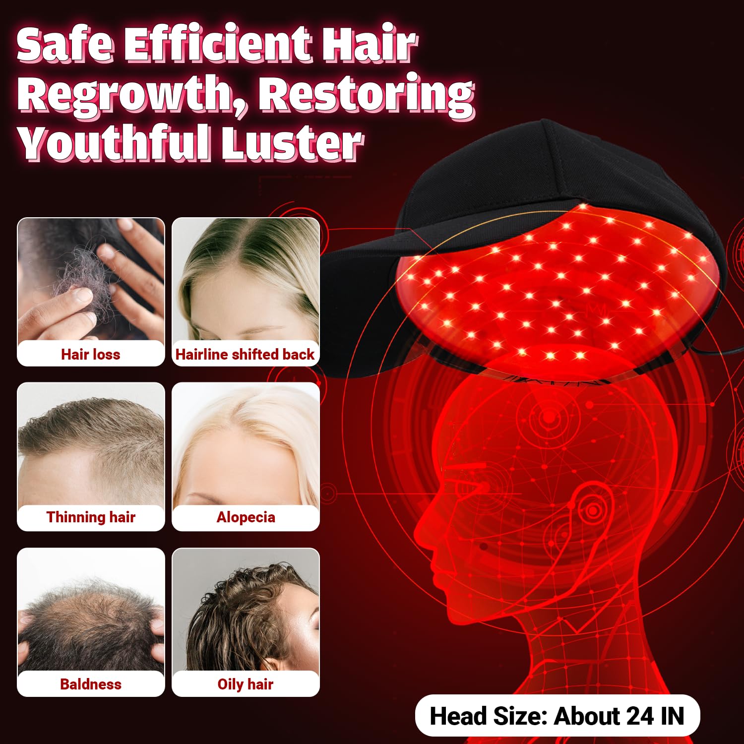 UUPAS visual highlighting FDA-cleared technology and clinical inspiration for hair support.