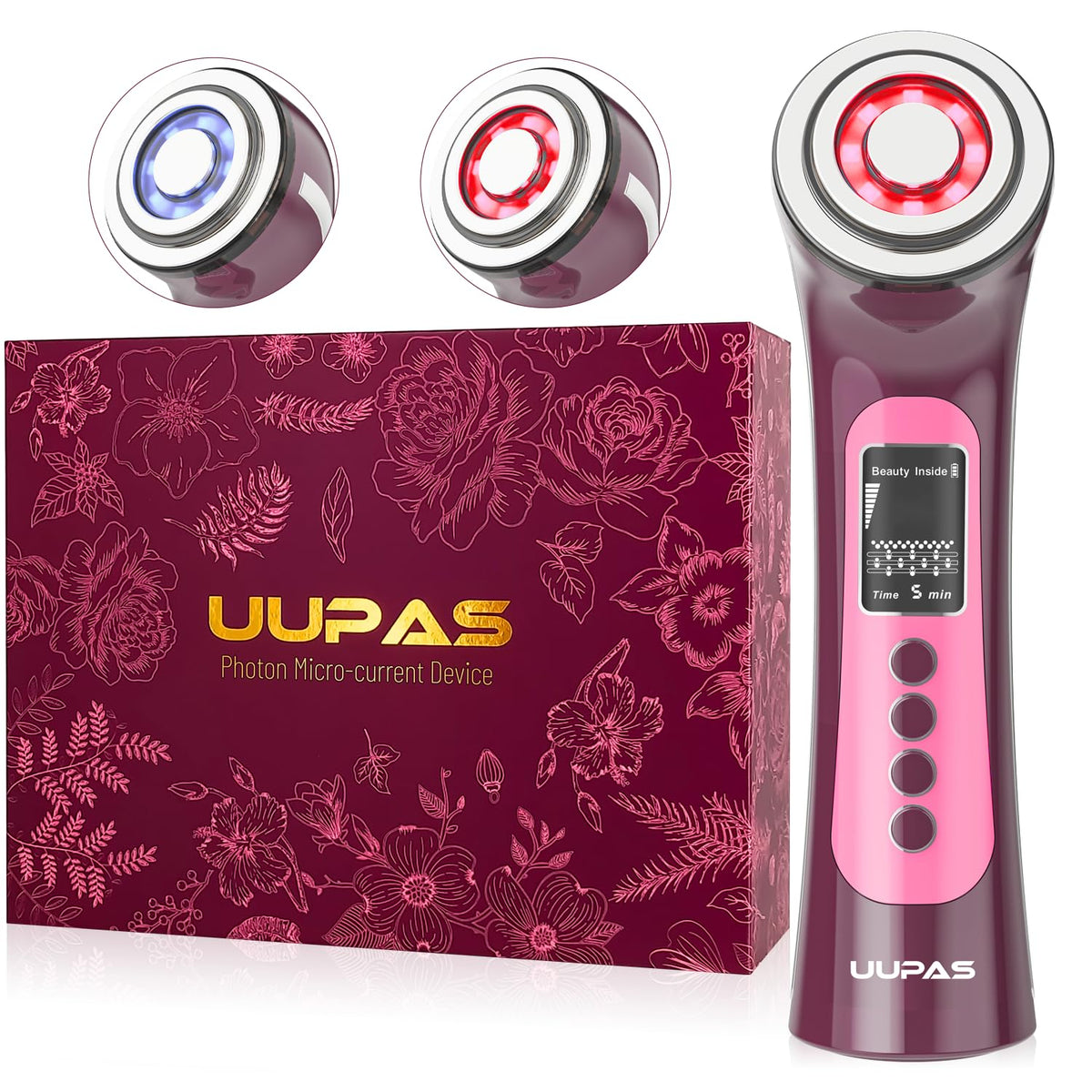 UUPAS Smart Photon microcurrent facial wand for precise contouring and smoother skin