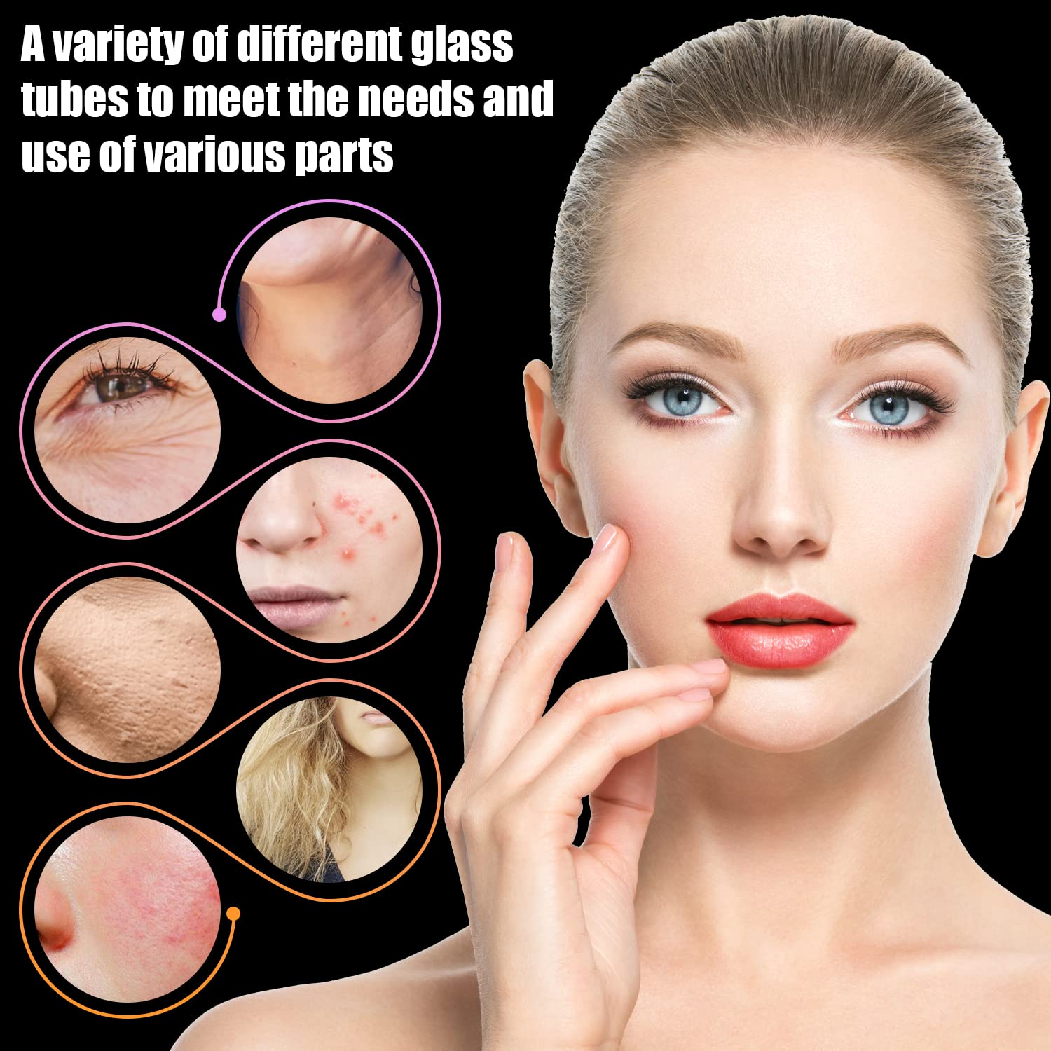 UUPAS tongue tube attachment for gentle cleansing and pore prep