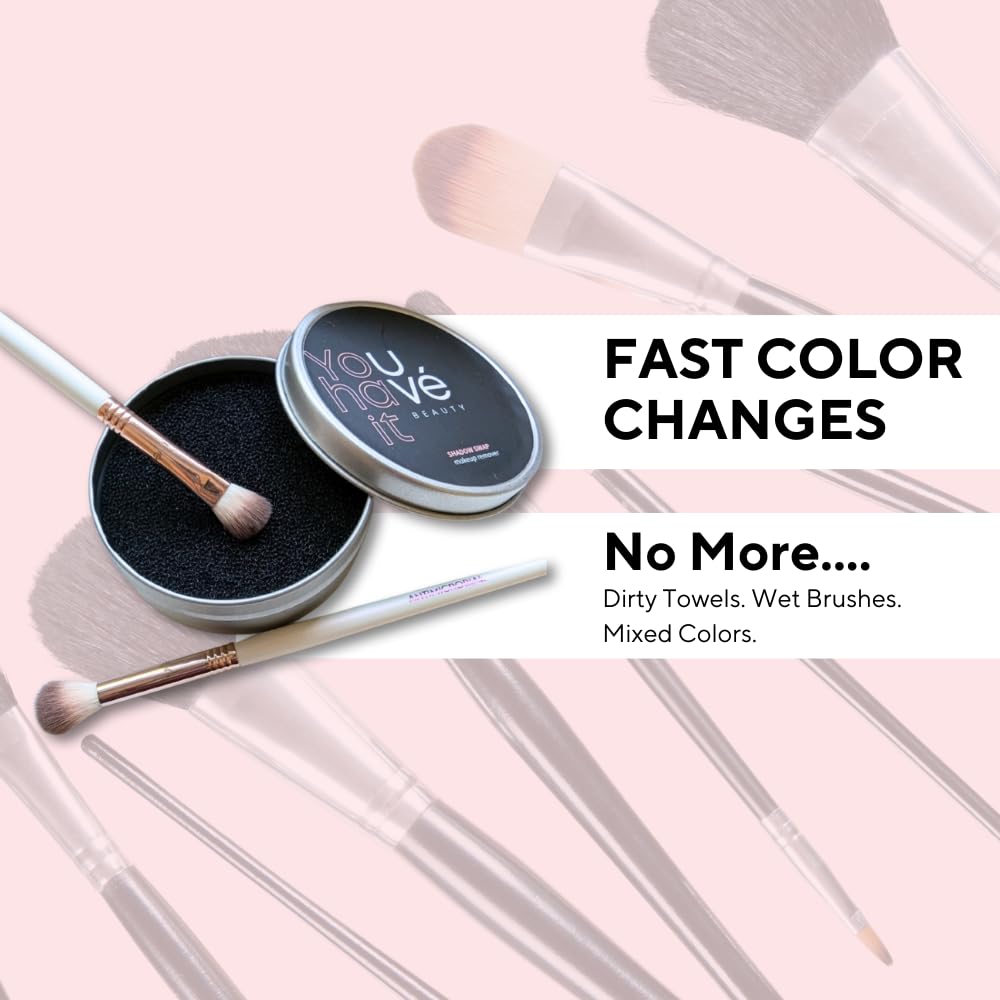 UVé chemical-free remover sponge offers gentle makeup removal on brushes.