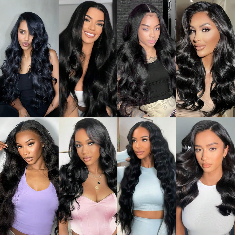 Uveous glueless wig enables quick styling without adhesive.