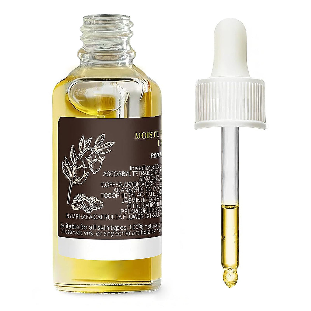 UWPU-IU Oil bottle close-up showing bakuchiol blend for radiant skin.