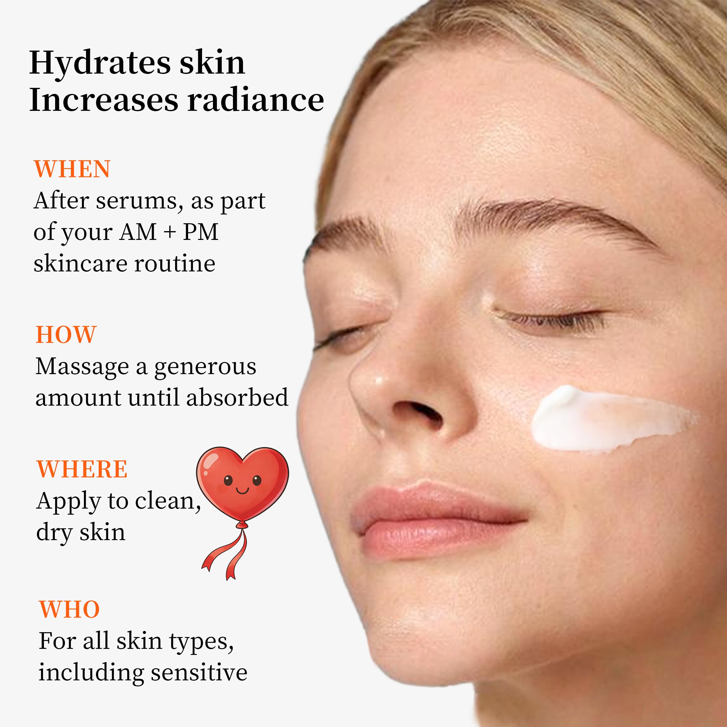 UZTUZT alcohol-free formula shown in closeup for sensitive skin.