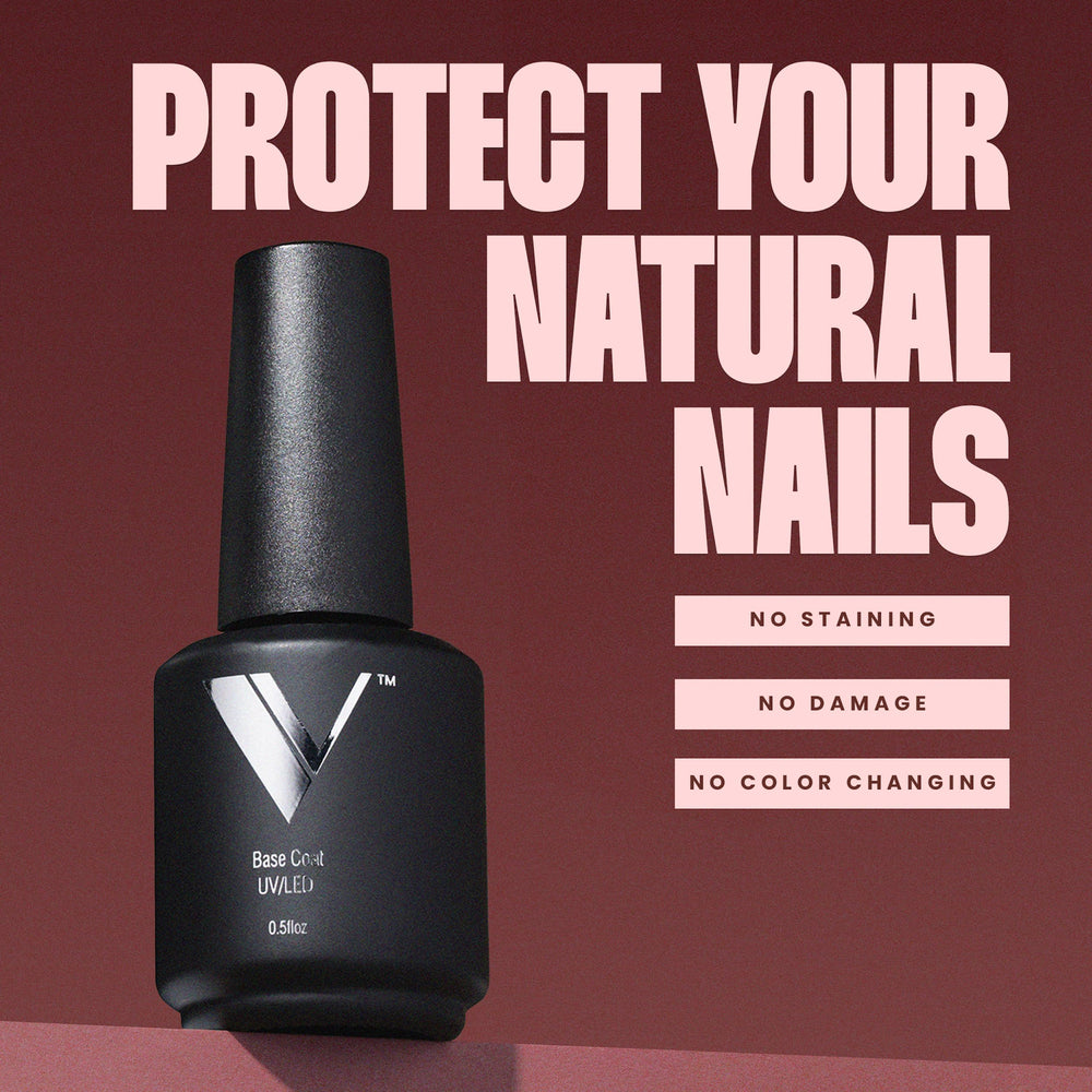 V Beauty Pure Gel Base Coat delivers chip-free wear with gel polish and shine