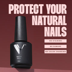 V Beauty Pure Gel Base Coat delivers chip-free wear with gel polish and shine
