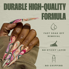 V Beauty Pure scratch and stain protection helps nails stay fresh between manicures.