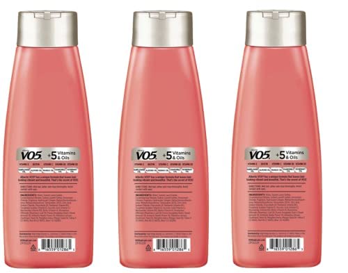 V05 Extra Body Shampoo lather demonstrates light cleansing and easy styling.