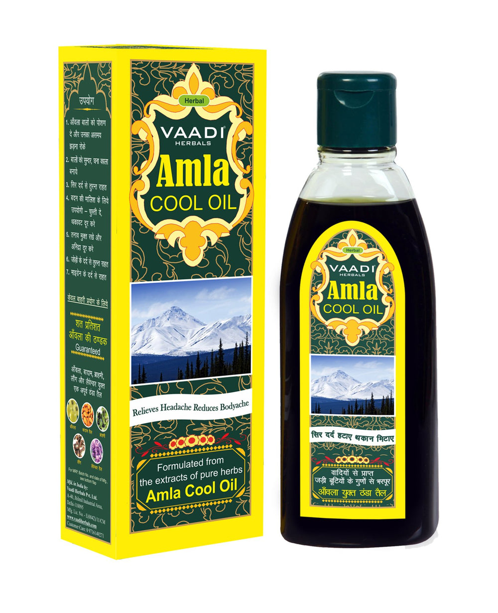 Vaadi Herbals Amla and Brahmi Hair Oil cooling-relief provides soothing scalp massage experience