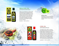 Vaadi Herbals Amla and Brahmi Hair Oil packaging-6point76oz shows convenient routine use