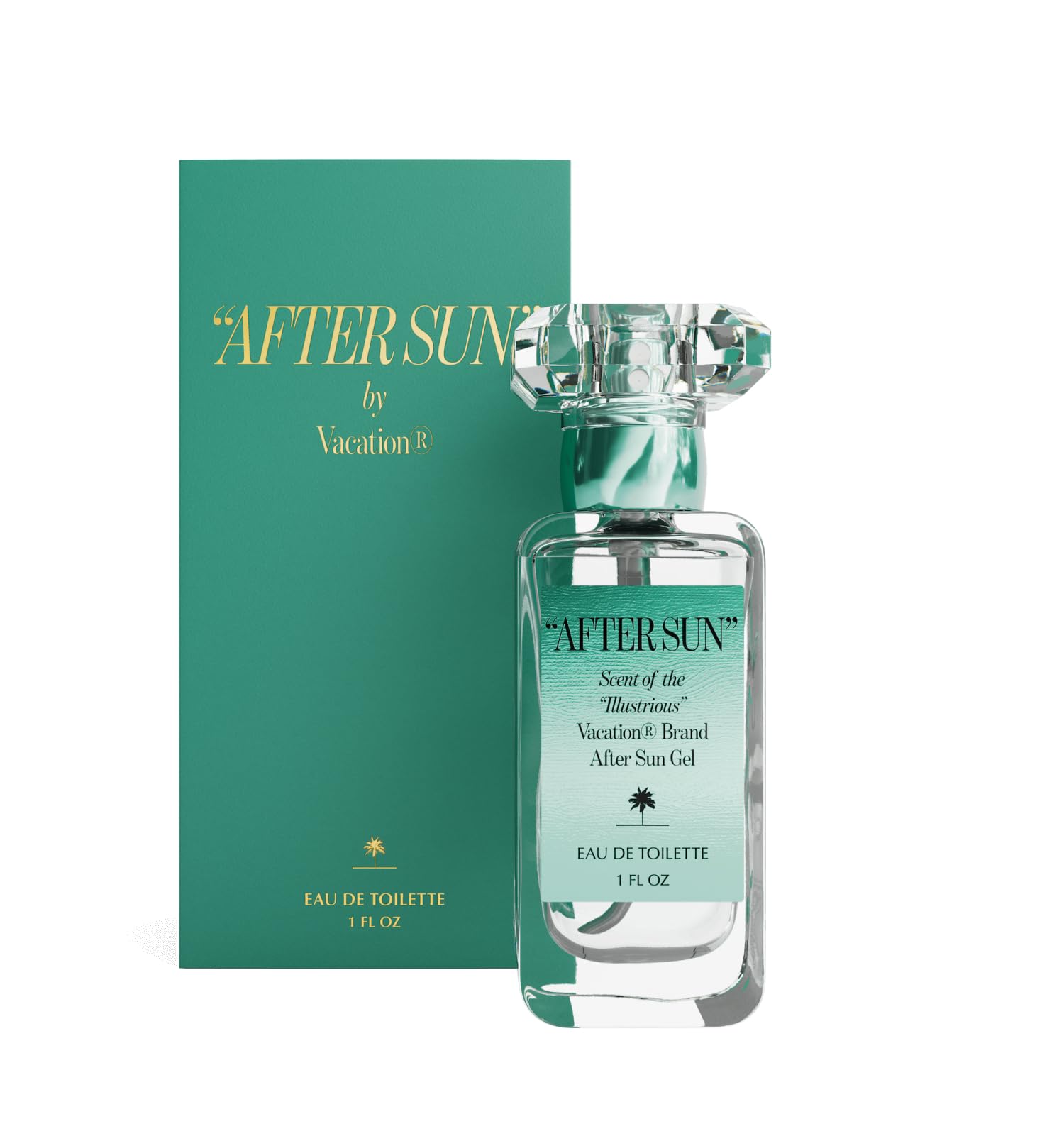 VACATION After Sun eau de toilette bottle shines with a fresh, beach-ready vibe for summer moments.