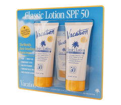 Vacation Classic Lotion SPF 50 being applied for even coverage