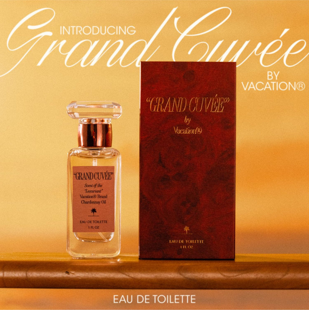 VACATION Grand Cuvée bottle-top-notes hint argan and Chardonnay elegance for summer