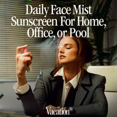 Vacation Mini Super Spritz SPF 50 travel-size pack demonstrates portability