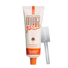 Vacation Orange Gelée bundle with tube key for easy squeezing and travel-ready sun care.