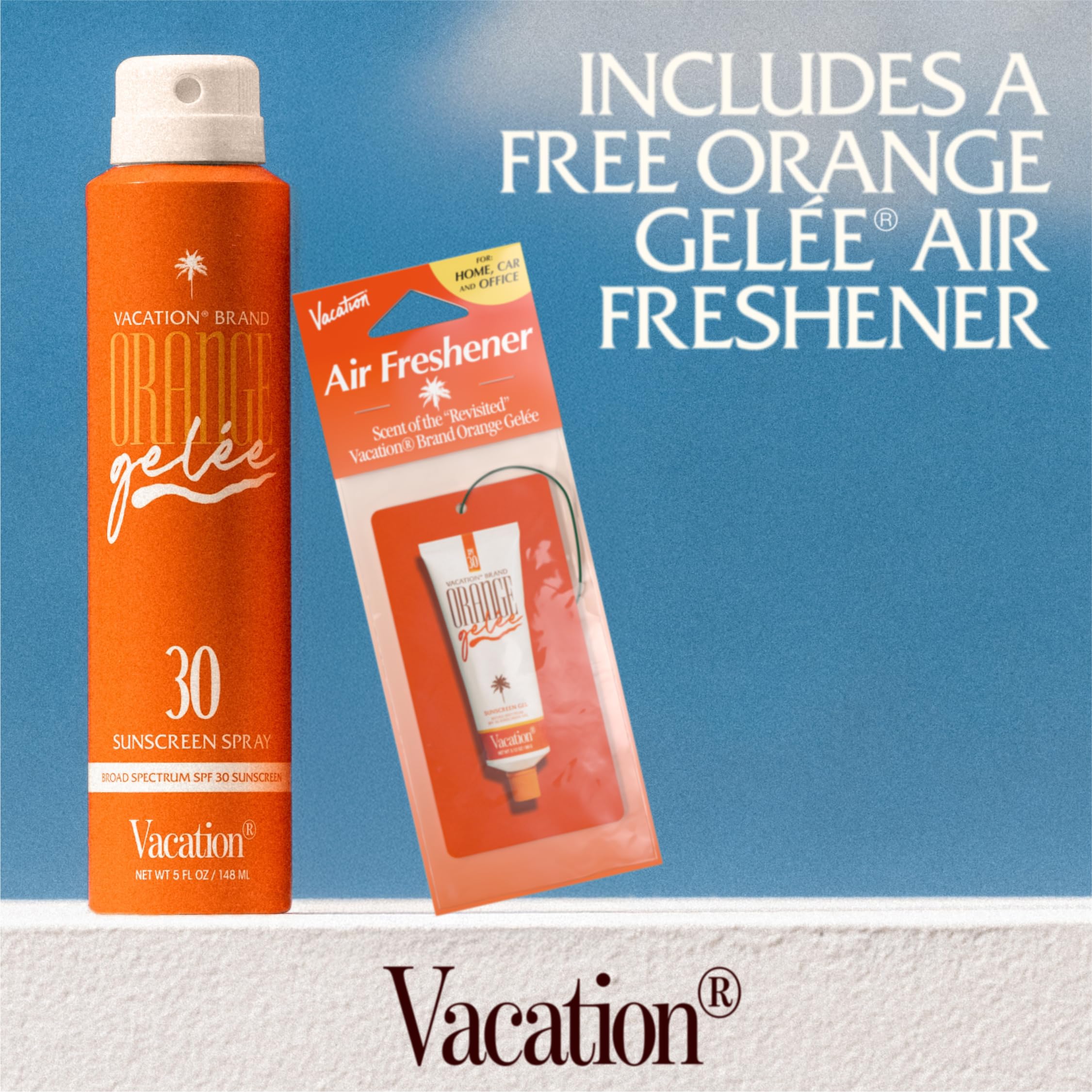 Dermatologist-tested Vacation Orange Gelée is suitable for everyday use.