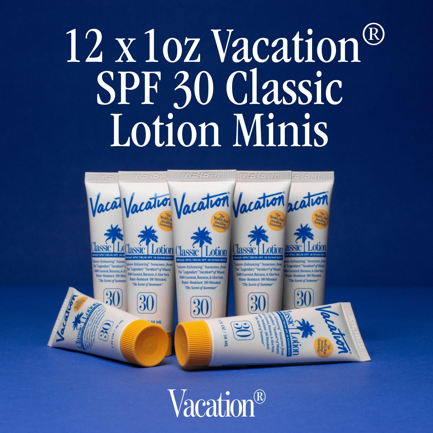 Vacation pack-of-12-minis; convenient sun care for events or gifts