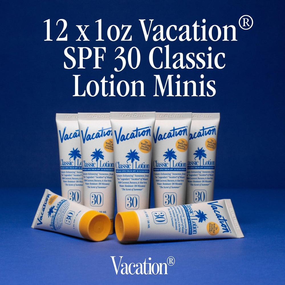 Vacation pack-of-12-minis; convenient sun care for events or gifts