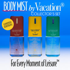 VACATION signature scents trio ready for on-the-go spritzing.