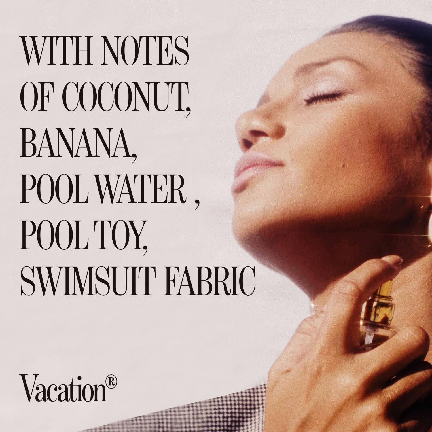 VACATION Sunscreen Eau de Toilette travel size 1 oz, easy to carry.