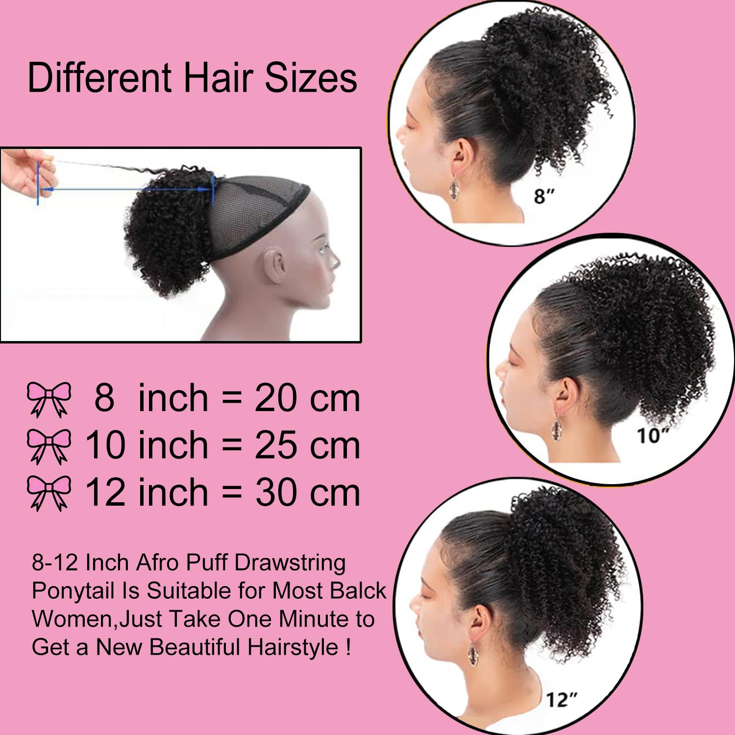 VADES Clip-in ponytail design enables quick transformations
